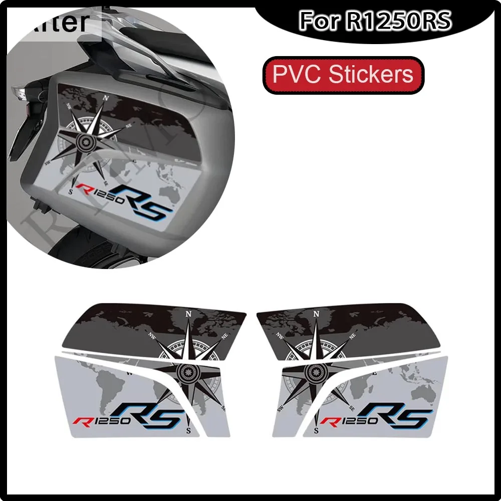Motorcycle For BMW R1250RS R 1250 RS 2018-2022 Trunk Luggage Panniers Cases Protector PVC Stickers Decals