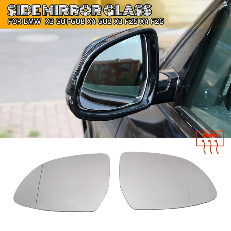 Links/rechts für bmw x3 g01 x4 f26 g02 x5 f15 g05 x6 f16 g06 15-19 zubehör seiten weitwinkel flügel rückspiegel glas