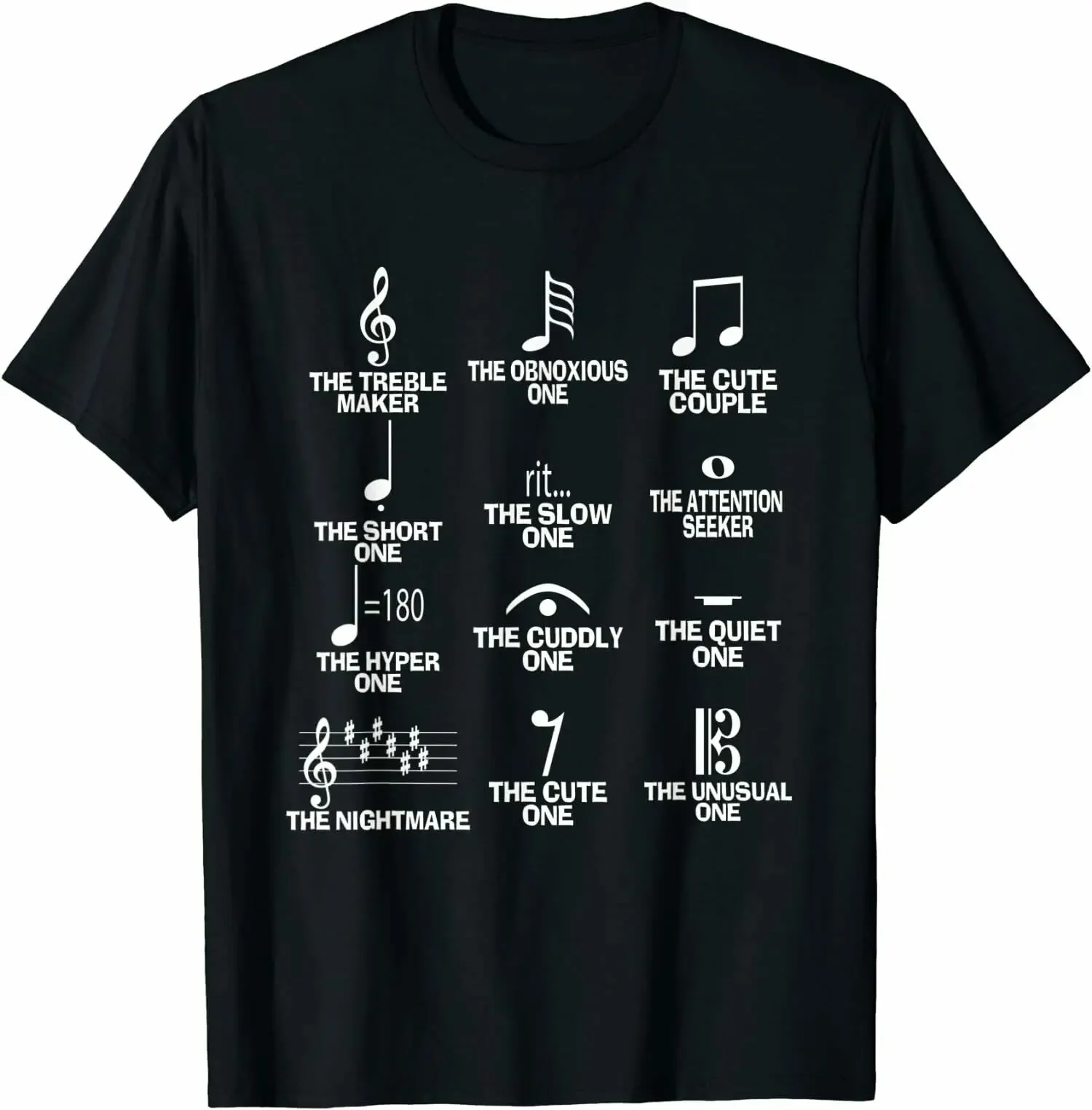 

Musical Notes Symbol Definition Humor Funny T-Shirt Breathable Top, Loose Casual Mens T-shirt S-3XL