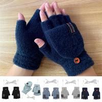 Heated Half Finger Gloves Full Half Finger USB Hand Warmer Gloves Washable Full Finger Fingerless Electric Knitting Hand Warmer