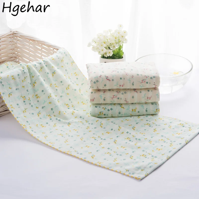 Floral Towel 32x75cm for Adults Soft Skin-friendly Microfiber Absorbent Couple Household Wipe Cleaning Face Bath  Couples