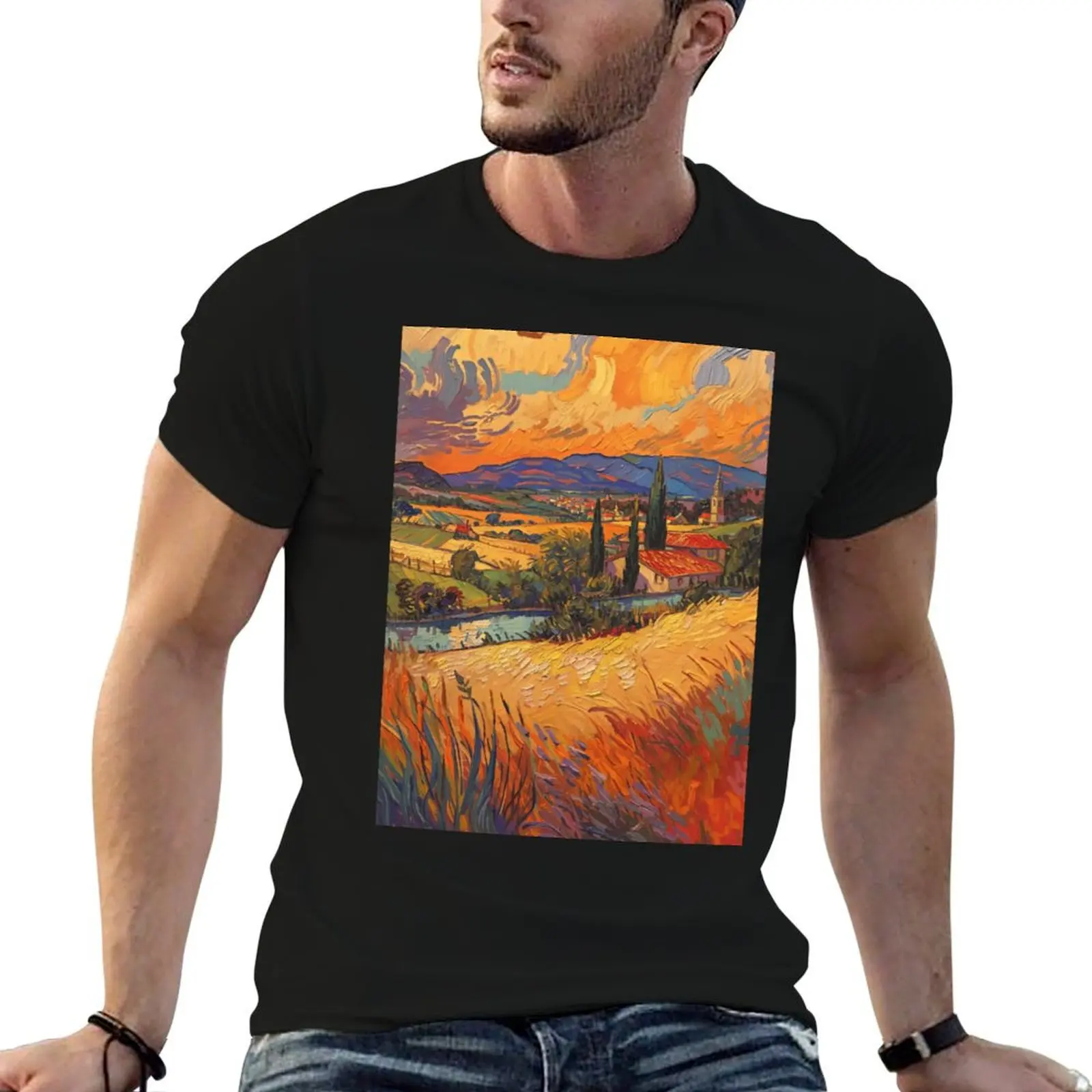 

Hills t t shirts 100% cotton T-Shirt shirt pack (Variation) Rolling Tuscan man cotton