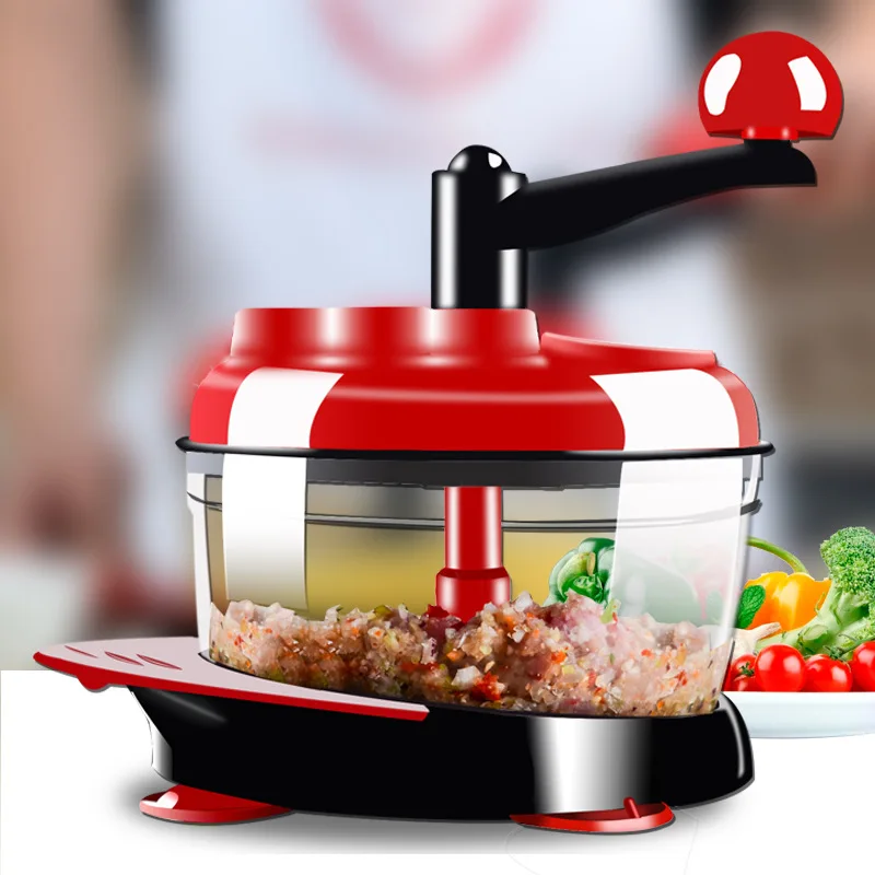 Procesador de alimentos multifunción de cocina, picadora de carne, picadora de frutas y verduras, manual