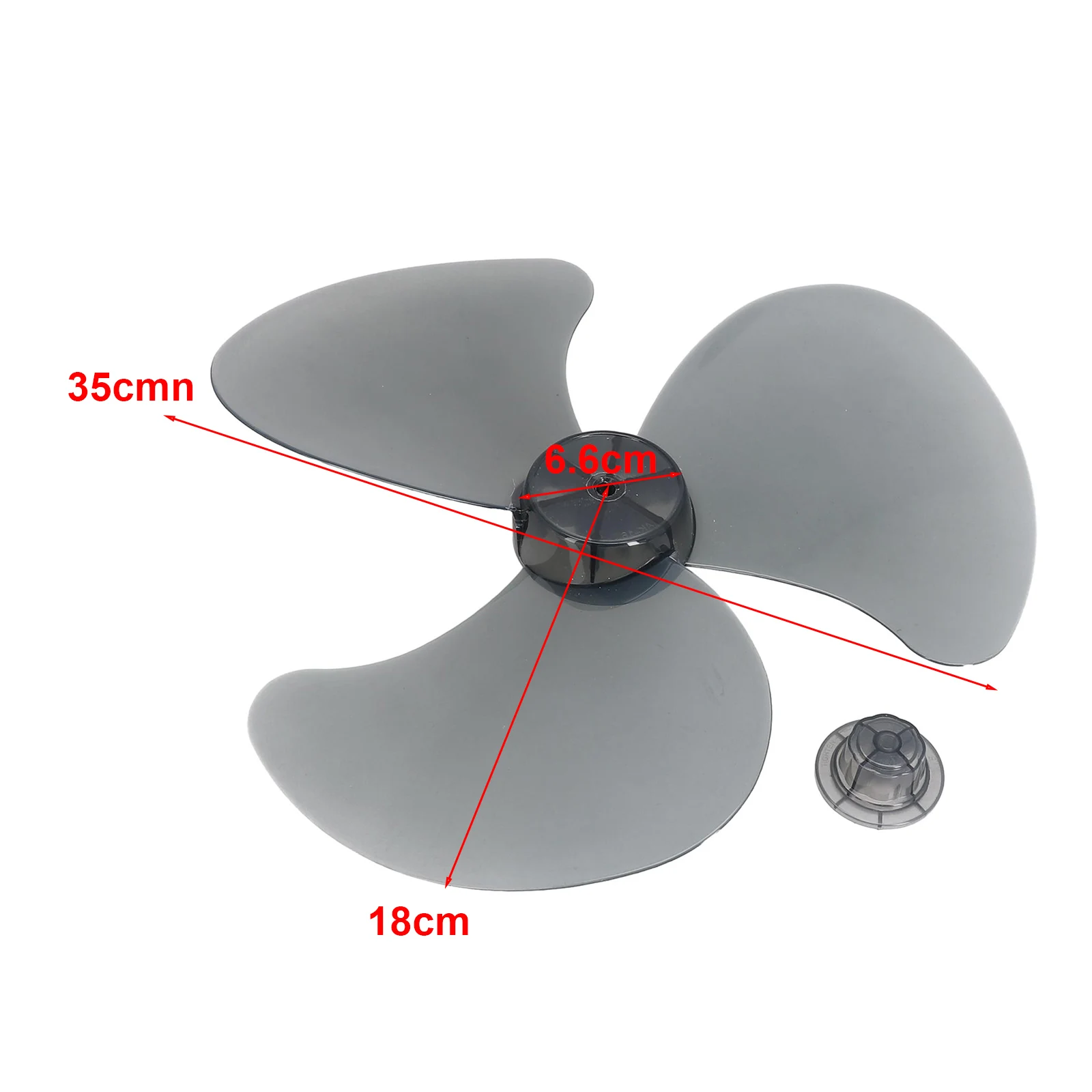 16 Inch Plastic Fan Blade with Three Leaves for Replacement Use on Stand Fan Desk Fan Pedestal Fan and Wall Fans