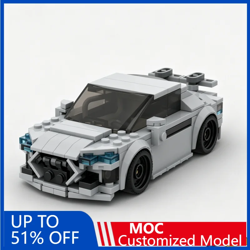 208Pcs Famous Ttrs Coupe 2020 Speedy Sports Car Building Blocks Modify Diy Educational Assembly Toy Display Collection Xmas Gift