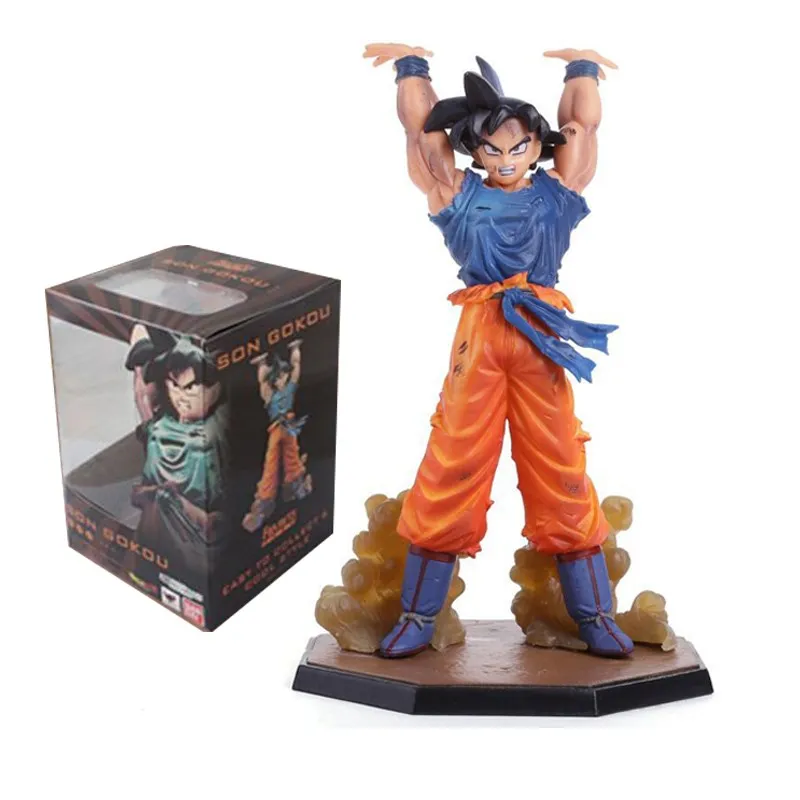 

17cm Bandai Anime Dragon Ball Z Figure Son Goku Super Saiyan Action Figure PVC Collectible Doll Model Ornaments Toys Kids Gifts