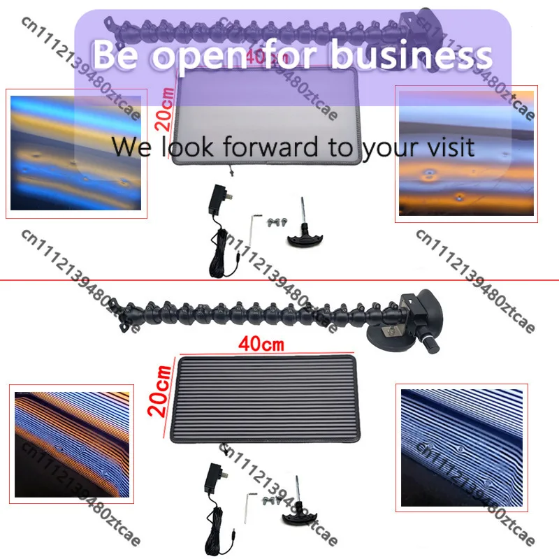

4-Line Magnetic Oval Dual Base Bracket Vehicle Dent Detection Leveling Light Accessory