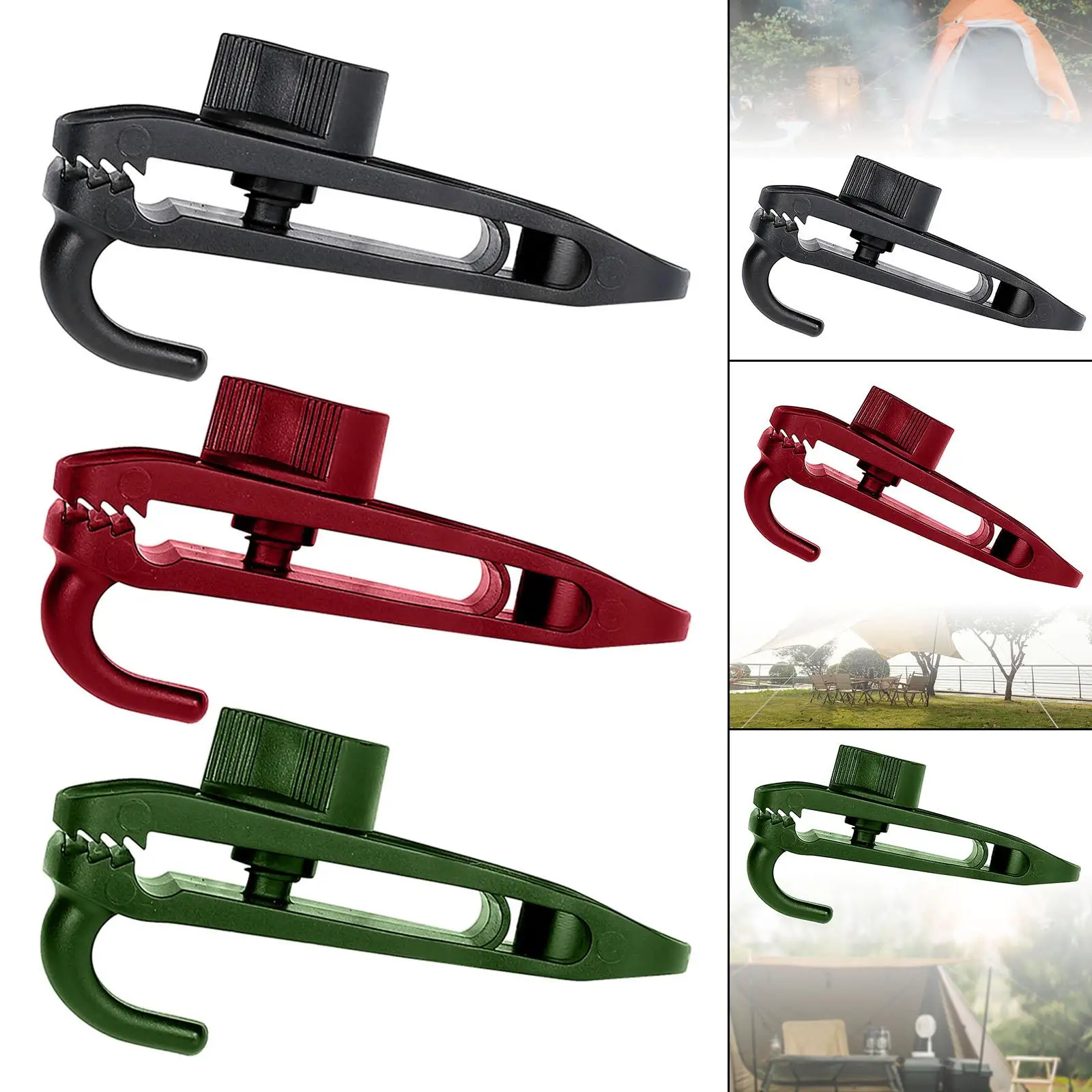 

5Pcs Tarp Clips with Hook Fixed Tensioner Covers for Canopies Awnings Car