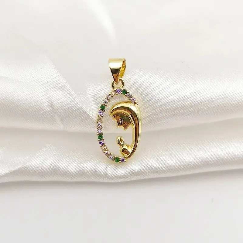 Овальные подвески для младенцев и мам для ожерелий, браслетов, сережек, цепочек на ключицу, циркониевых паутинок, полых кулонов, сделай сам, изготовление ювелирных изделий, аксессуары, подарки для женщин и мам