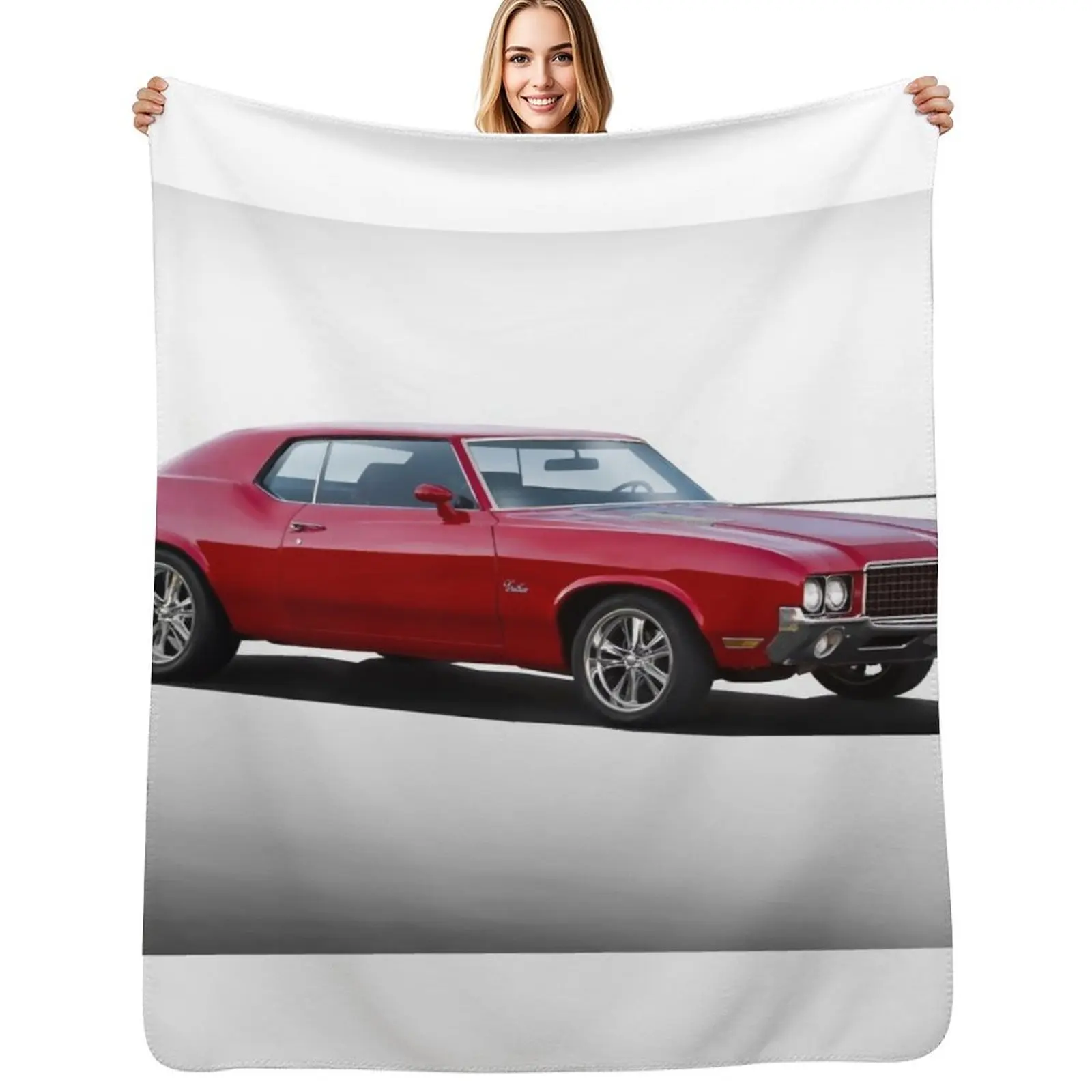Manta decorativa Oldsmobile Cutlass de 1971, manta cálida para decoración de la sala de estar