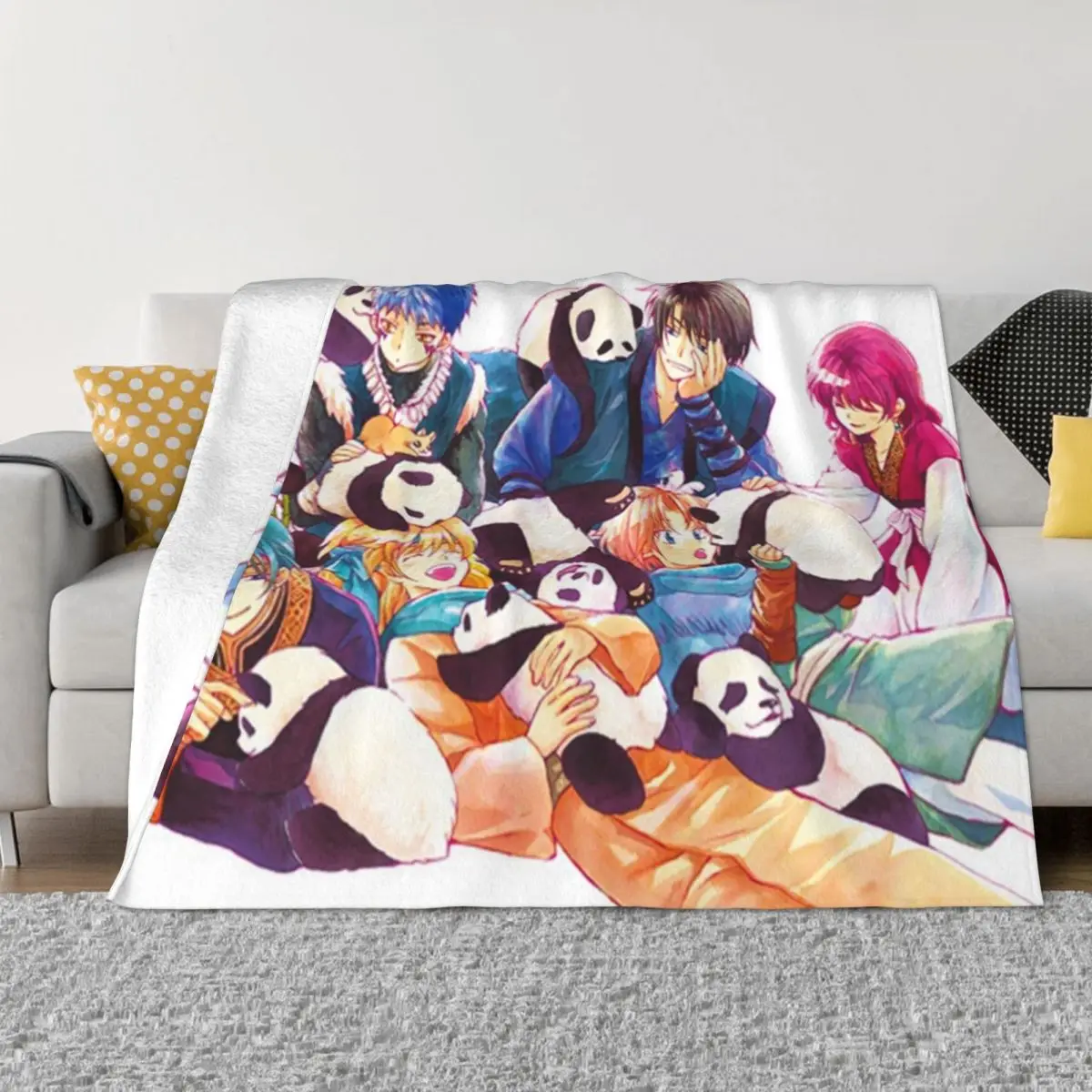 

Akatsuki no Yona Yona of the Dawn The Dark Dragon and the Happy Hungry Bunch Anime Throw Blanket Blankets For Baby