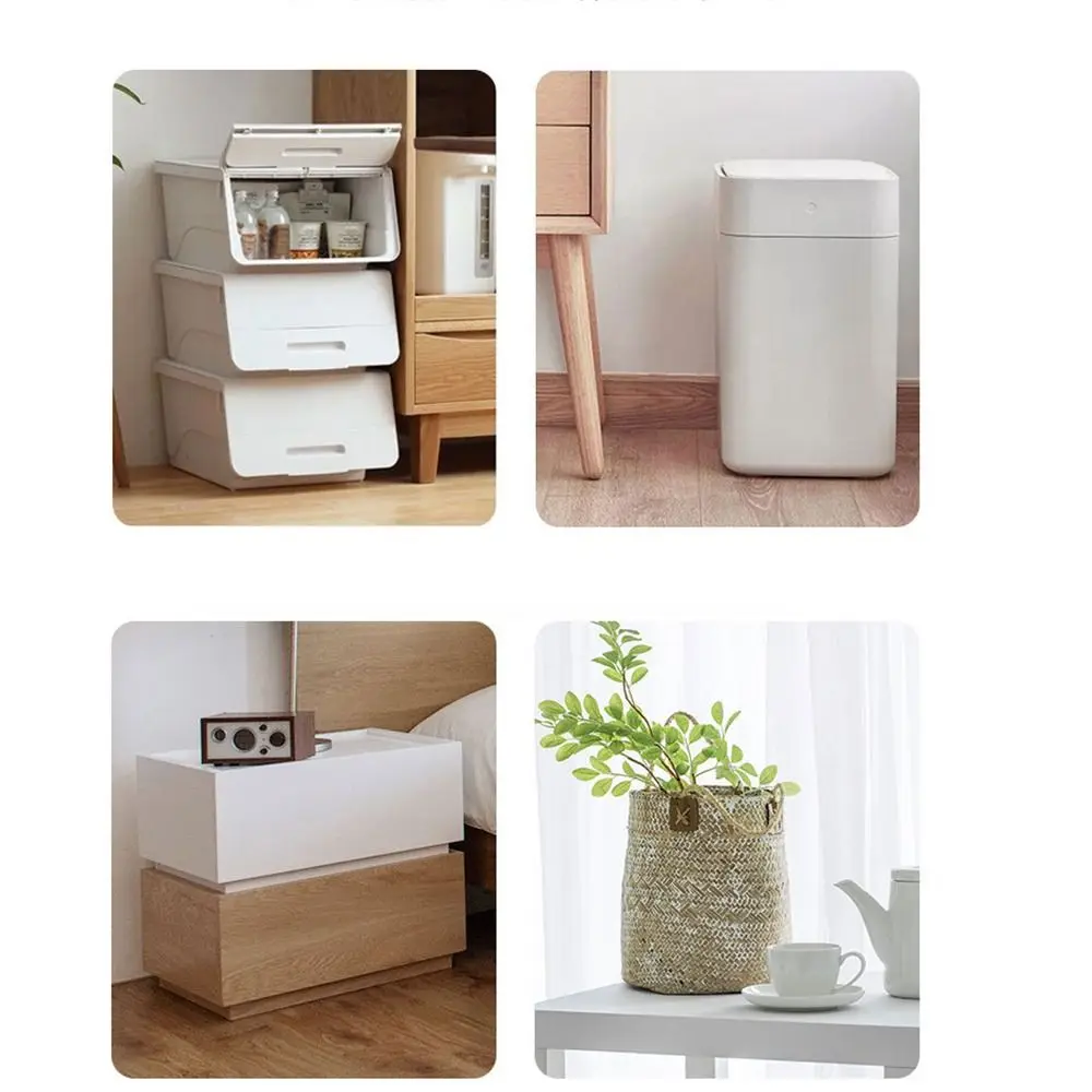 4 قطع بكرة عالمية صغيرة ذاتية اللصق 360 درجة °   خزانة عجلات دوارة ذات 3 خرزات دوارة قابلة للدوران #1