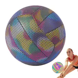 Indoor Volleyball Outdoor Volleyball For Teens Glowing Ball Soft Volleyball For Competition Sports Training Nighttime Beach Fun