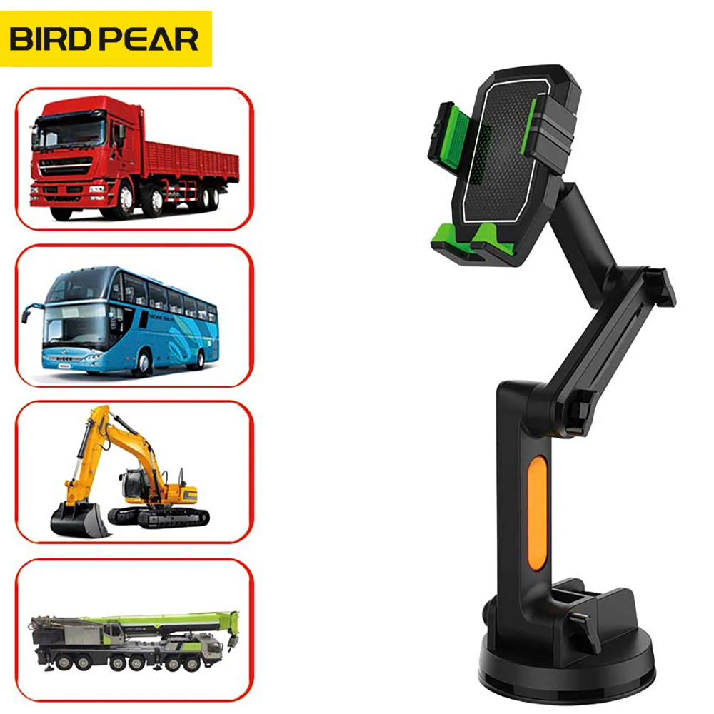 Mobile Phone Holder  Suction Cup Truck Front Glass Car Mobile Phone Bracket Truck Excavator Shockproof Car Upper Support Frame