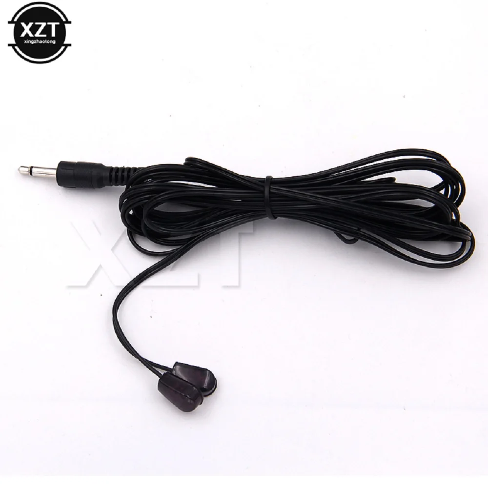 Brand New Black 3 Metre Dual Infrared IR Emitter Extension Y Cable With 3.5mm Jack Plug For Xbox One TV Set STB/DVD/DVR/PV