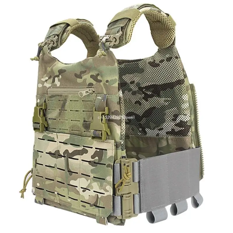 Set fibbie a sgancio rapido per gilet tattico-molle con fascia da smoking in nylon a sgancio rapido