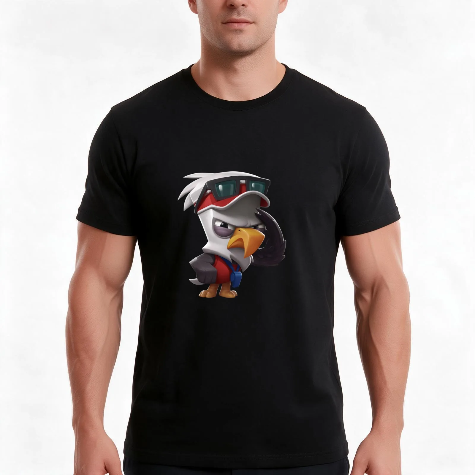 zooba battle arena T-Shirt, Summer Casual Cotton Tee, Oversized Streetwear Tops, Vintage Graphic Print, Loose Fit Short Sleeve
