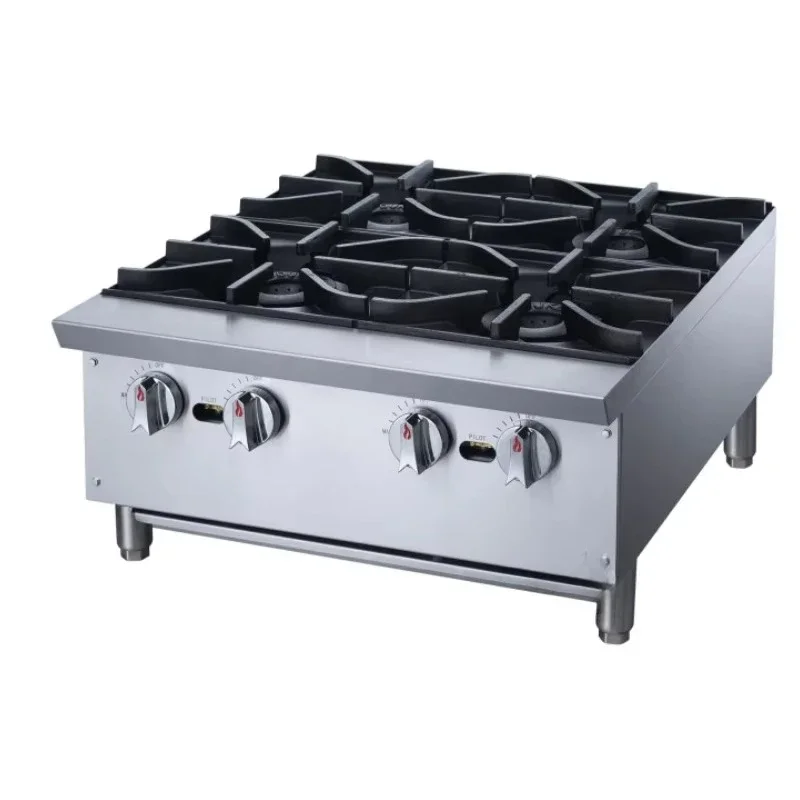 

Cooking equipment Commercial dining room Kitchen Stainless steel countertops 4 burners Stove
