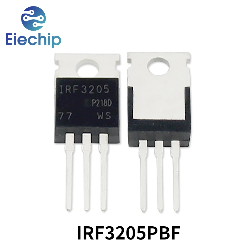 Transistor do MOSFET TO-220, IRF3205PBF, IRFZ44N, IRFB4110PBF, L7805CV, IRF740, IRF1405PBF, IRF840, IRF4905, IRF1404, 5 PCes
