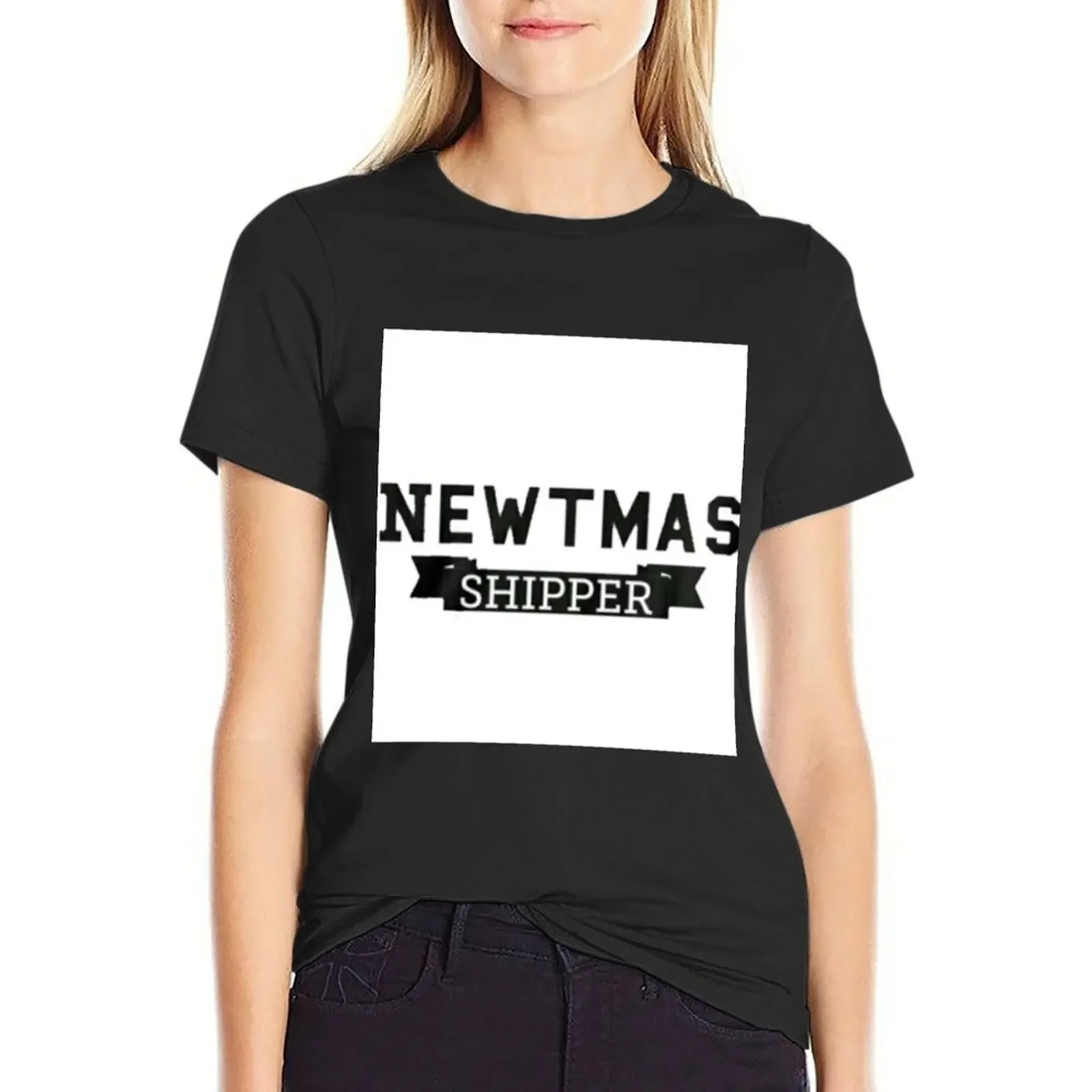 

NEWTMAS SHIPPER T-Shirt lady clothes quick-drying funny funnys Women's cotton t-shirt