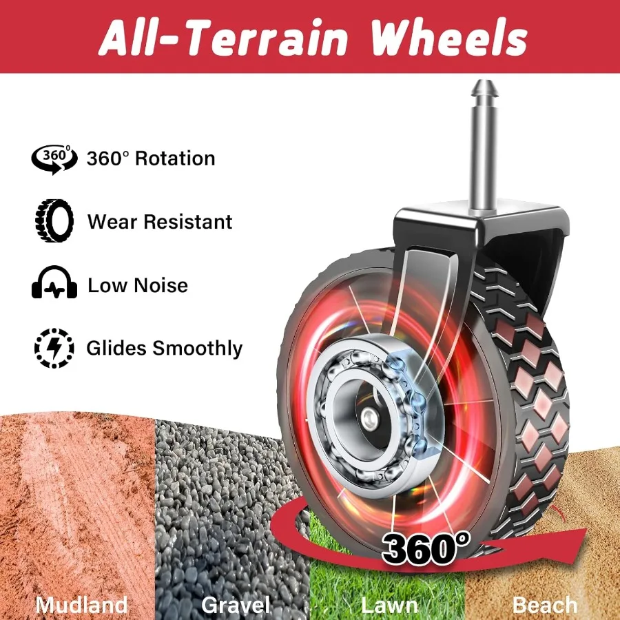 عربة عربة قابلة للطي للتخييم على الشاطئ والرياضة والحديقة عربة أدوات خفيفة الوزن محمولة قابلة للطي مع تصميم عجلات قابل للطي fo #5