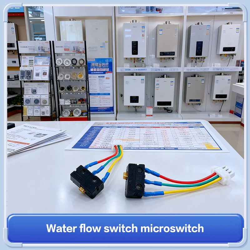 10 Stück Mikroschalter für Gaswarmwasserbereiter, drei Drähte, kleine Ein-Aus-Steuerung ohne Splitter, 0,6 x 1 x 2 cm