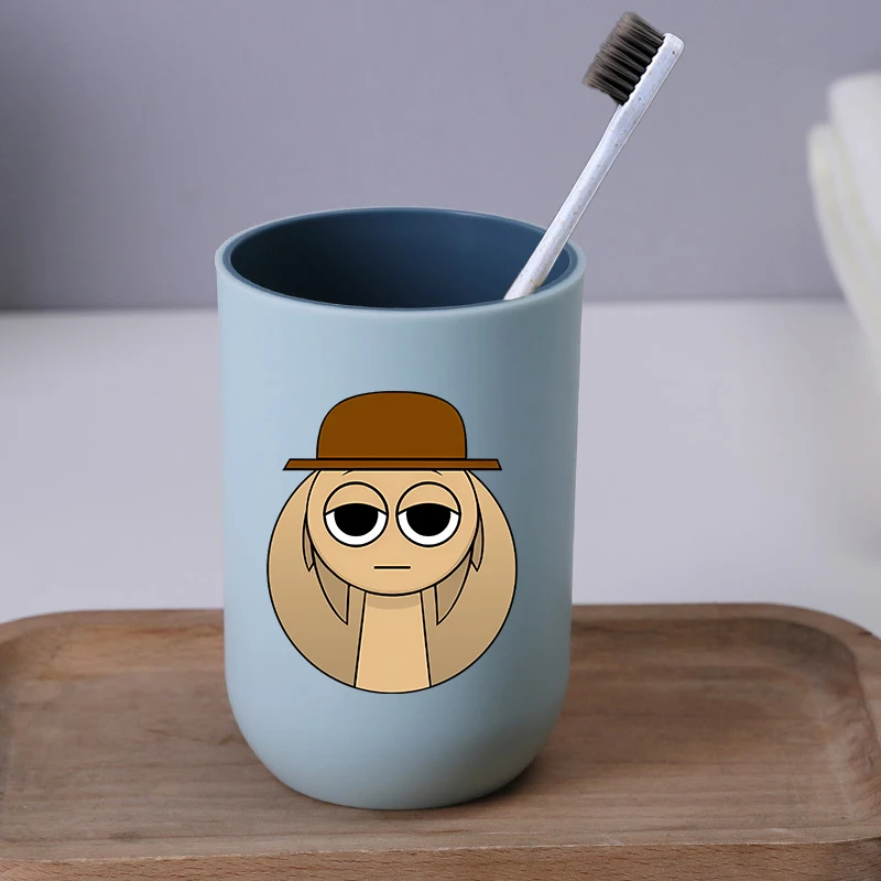 Sprunkis الإبداعية غسول الفم كوب الأطفال الكرتون أنيمي المنزل فرشاة الأسنان أكواب Kawaii كوب عصير الحليب زوجين الزجاج هدية عيد ميلاد #6