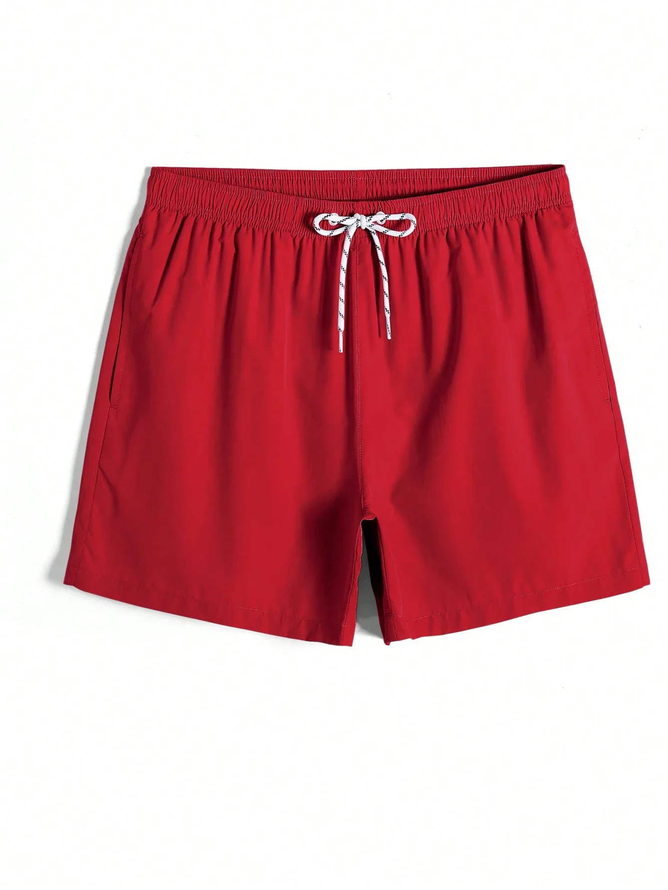 

Men's 2 Pack Beach Shorts Drawstring Waist Solid Color Casual Board Shorts