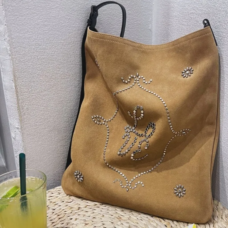 

Замшевая сумка-тоут для женщин, сумка подмышки, большая вместительная сумка через плечо для женщин, сумка через плечо, классные сумки для девочек, дизайнерские сумки Сумка