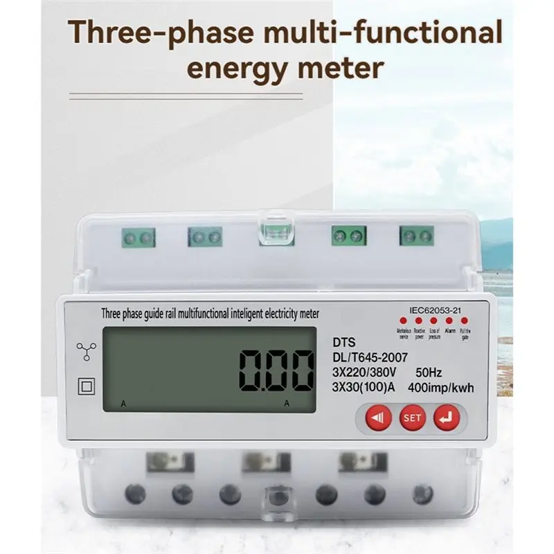My Home 3-Phase Multifunction Electricity Meter 100A 380V