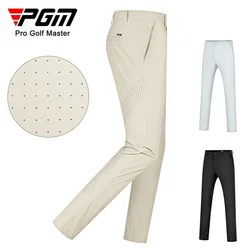 PGM Men's Golf Pants Elastic Comfortable Sports Pant with Perforations Golf Wear for Men KUZ154