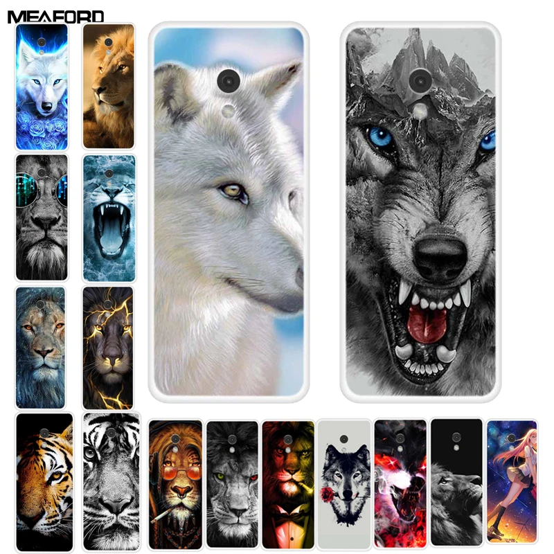 Para Nokia 235 4G funda Nokia 215 220 4G Lobo León funda trasera de silicona transparente TPU para Nokia 220 4G 4G funda de teléfono lindas Fundas suaves