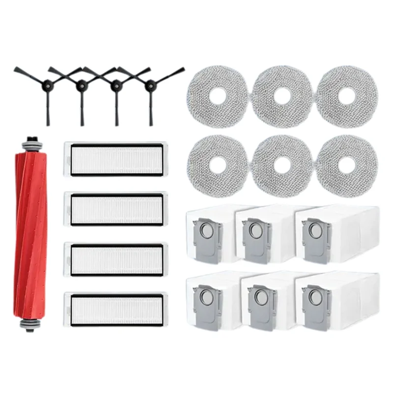 

AT51-For Roborock Qrevo Robot Vacuum Spare Parts Main Side Brush Hepa Filter Mop Cloth Pad Dust Bag Accessories Consumables