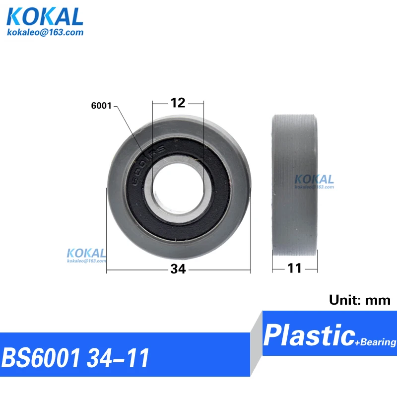 [F1245-14] high loading 6001zz ball bearing instrument automobile sliding wheel ball bearing with stainless steel M10 screw