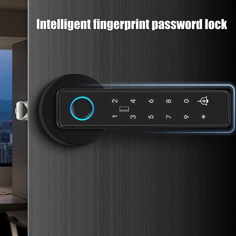 K6 Smart Home Password Lock Fingerprint Door Lock Digital Electronic Lock With Password/Key/IC Card/ Smartlife/ Tuya APP Unlock