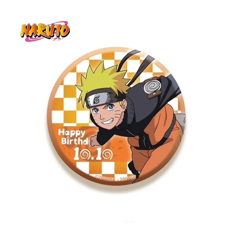 Naruto Hatake Kakashi Anime Figure Cosplay Badge Sasuke Brooch Pins Collection Bags Badges for Backpacks Clothes Birthday Gift