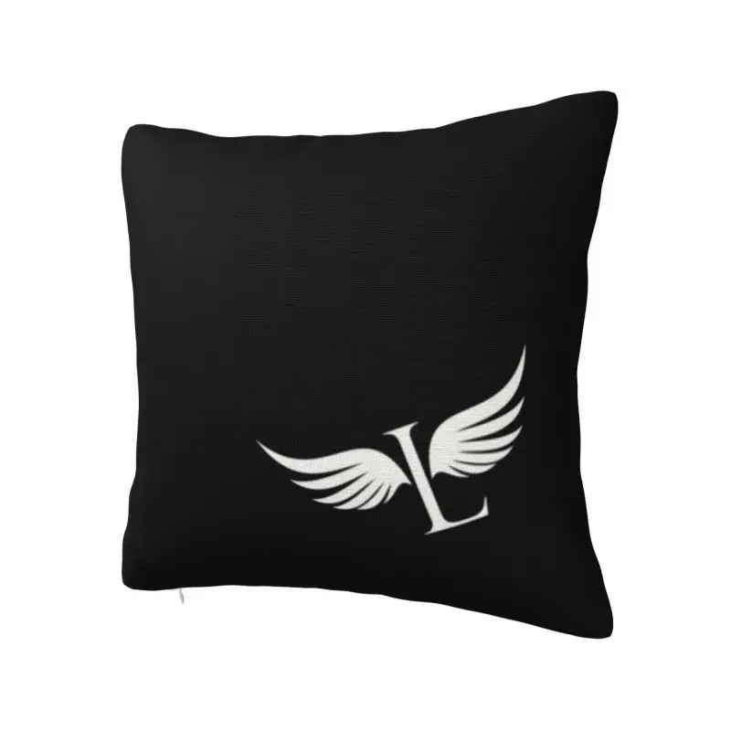 Nordic Lucifer Wings Logo Cushion Cover Soft Morningstar Devil Pillow Case Bedroom Decoration