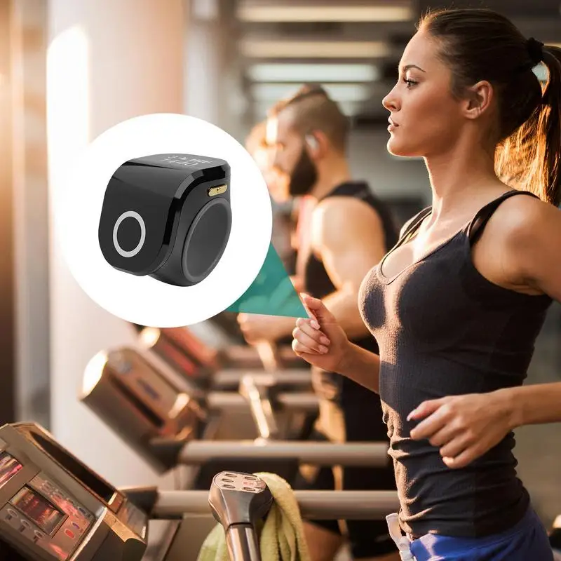عداد الأصابع الإلكتروني المحمول، جهاز عداد الفرس خفيف الوزن قابل لإعادة الشحن للمدربين الرياضيين والمزيد