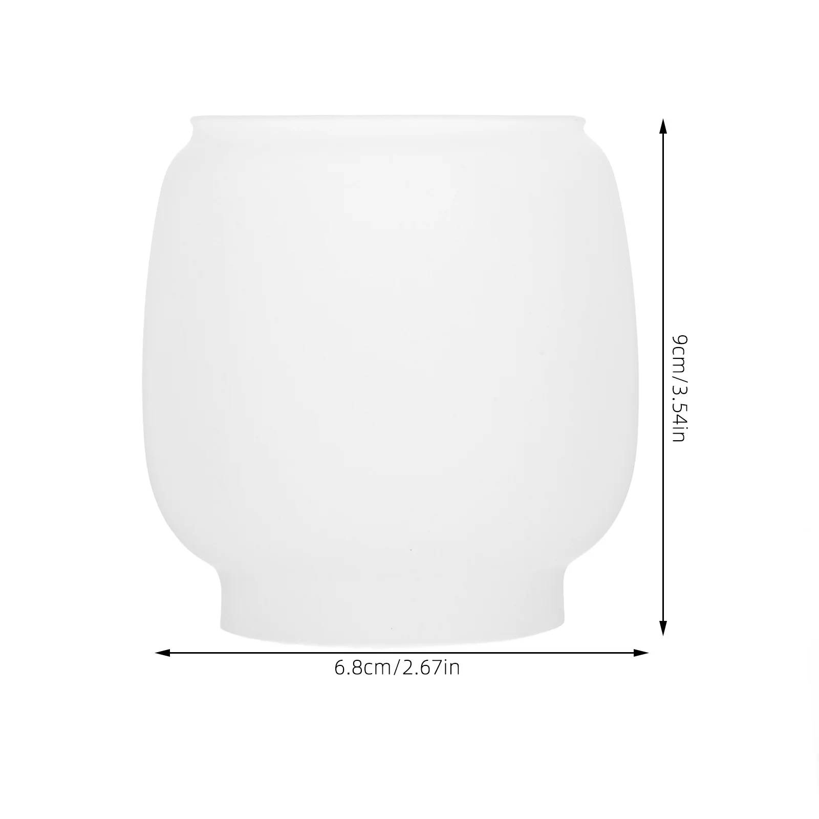 غطاء مصباح زجاجي عتيق بلمسة نهائية مجعدة بديل متوسط بلوري شفاف لمصباح طاولة إعصار فانوس زيتي