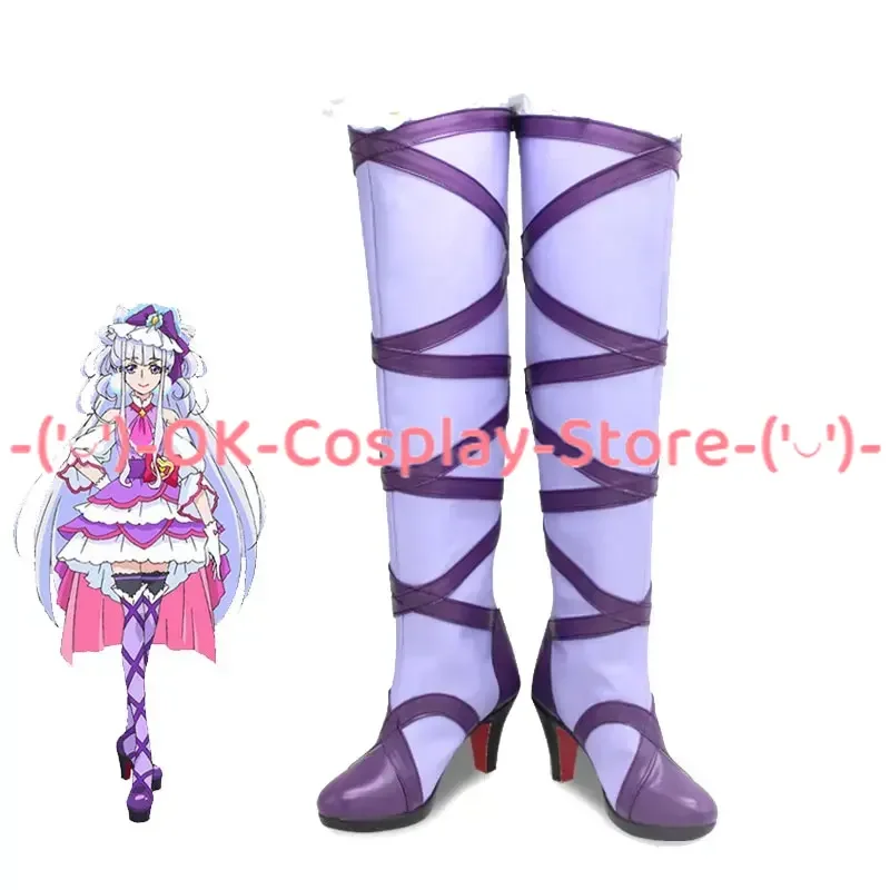 

KiraKira Cure Amour Ruru Amour Cosplay Shoes Halloween Carnival Boots Cosplay Props PU Shoes Custom Made