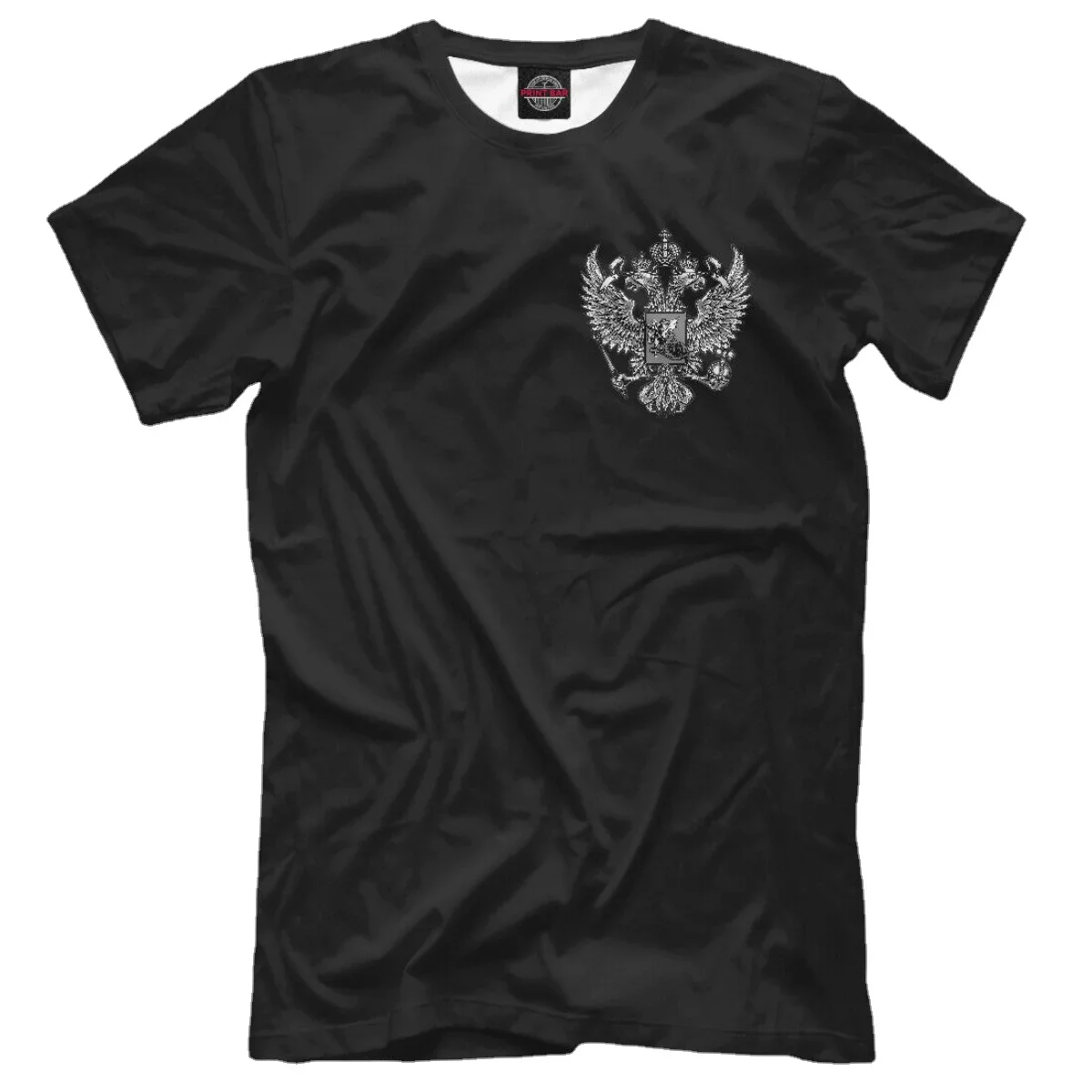 Russian Coat of Arms T-Shirt Summer Cotton O-Neck Short-Sleeved Shirt