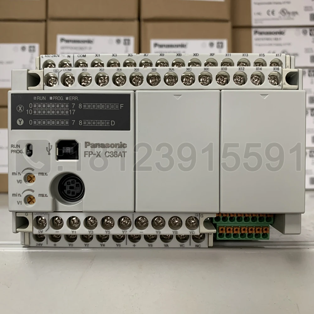 Panasonic PLC/ Panasonic FP-XC38AT/AFPX-C38AT-F built-in analog quantity 4 in and 2 out.