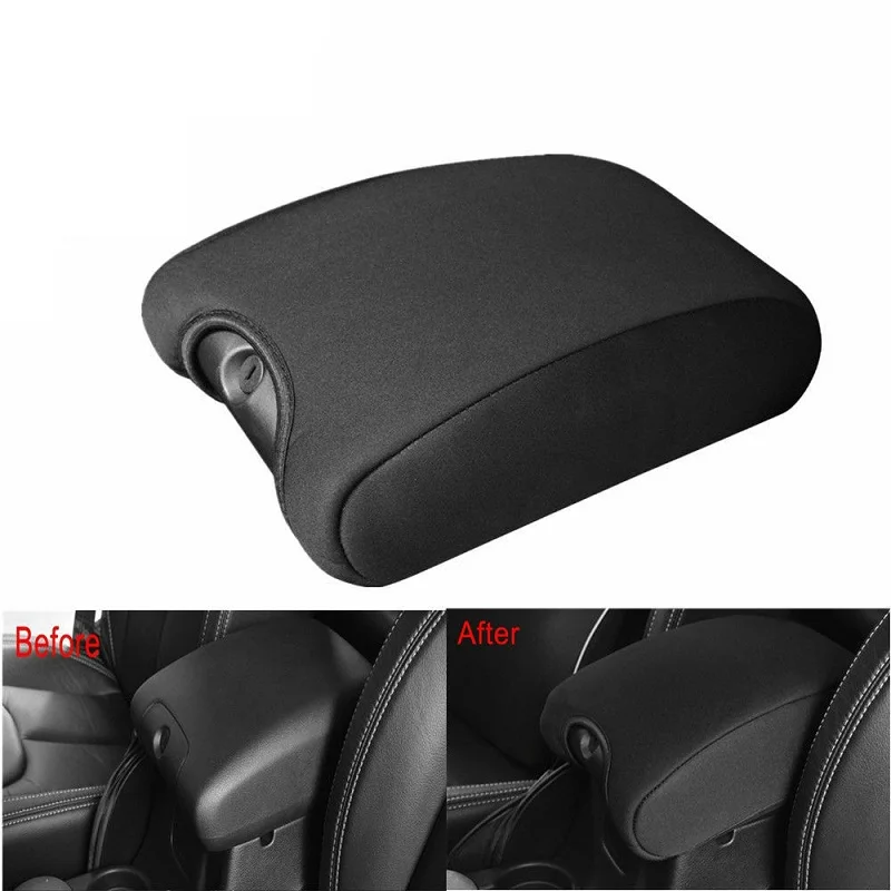 

Car Center Console Armrest Seat Box Pad Cover Armrests Storage Box Cover For Jeep Wrangler JK 2011 2012 2013 2014 2015 2016 2017