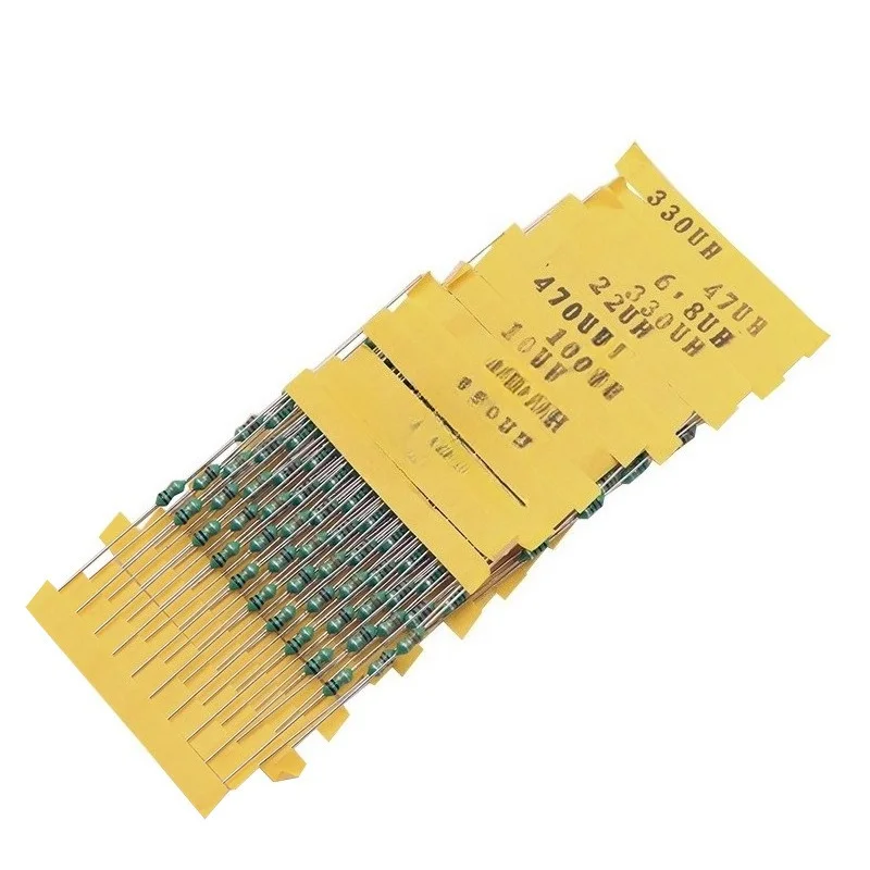 0307 Color Ring Inductor Kit 140Pcs 14 Values x 10Pcs 1/4W Axial Lead RF Choke for DIY Electronics
