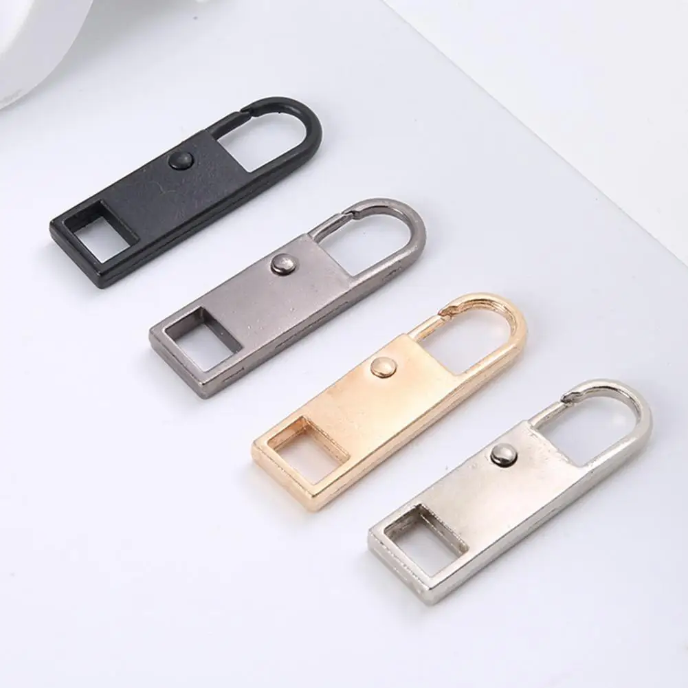 5/20/100Pcs Metal Zipper Pull Replacement, Zipper Head Puller for Luggage Clothing Jackets Backpacks Purse Coat