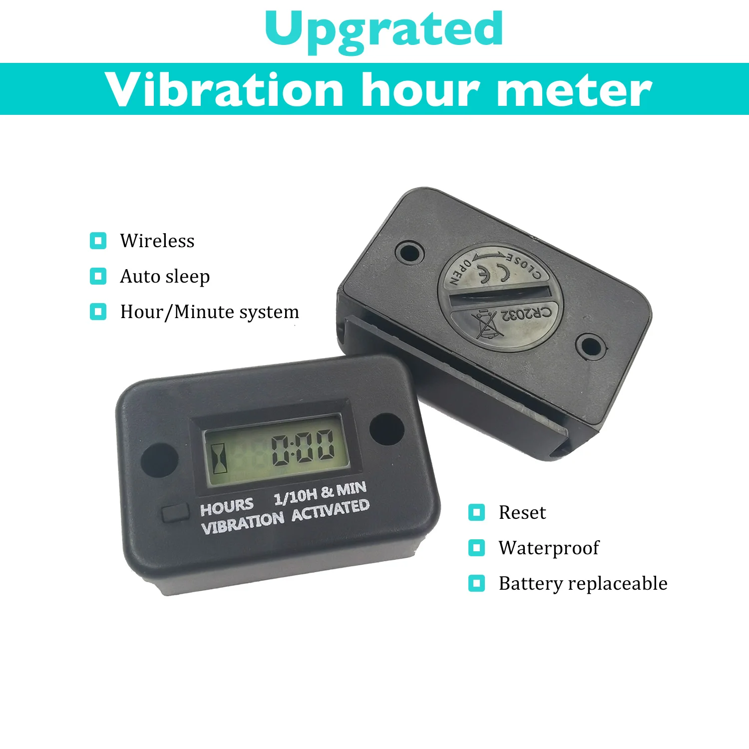 Waterproof Digital Engine Tach Hour Meter Tachometer Gauge Engine RPM LCD Display For Motorcycle Motor Stroke Engine Car Boat