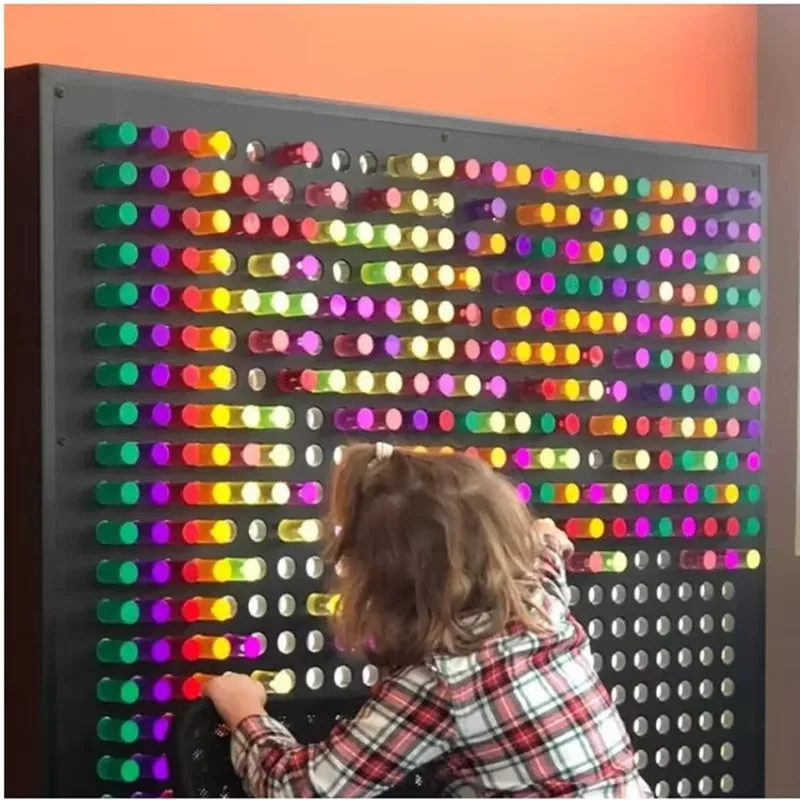 Commercial Blocks Puzzle Wall Kids Games Entertainment Indoor Playground Equipment
