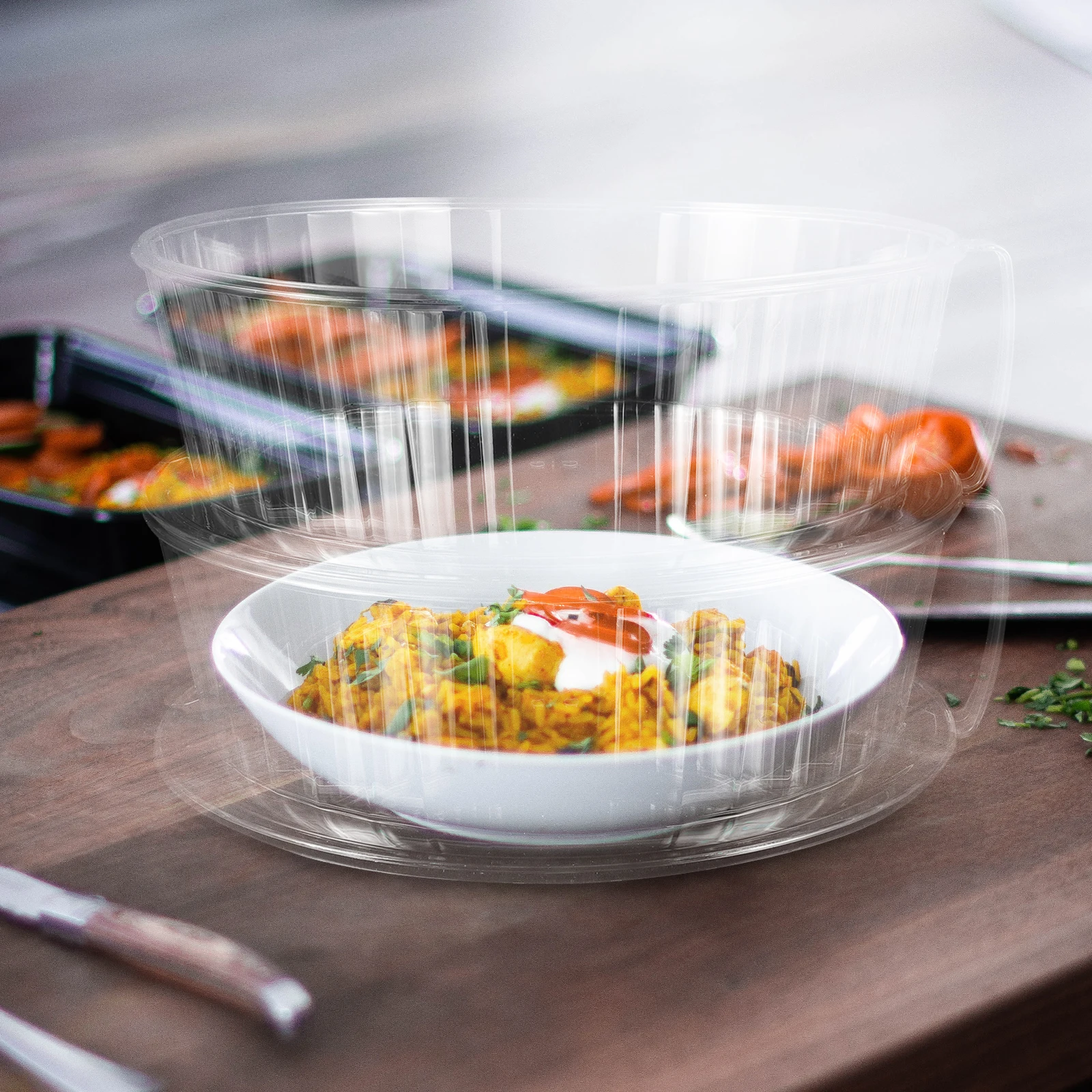 

Двухслойная пластиковая прозрачная защита для кухни, ресторана, обеденного стола на открытом воздухе, прочный материал, легкое хранение, пылезащитный чехол