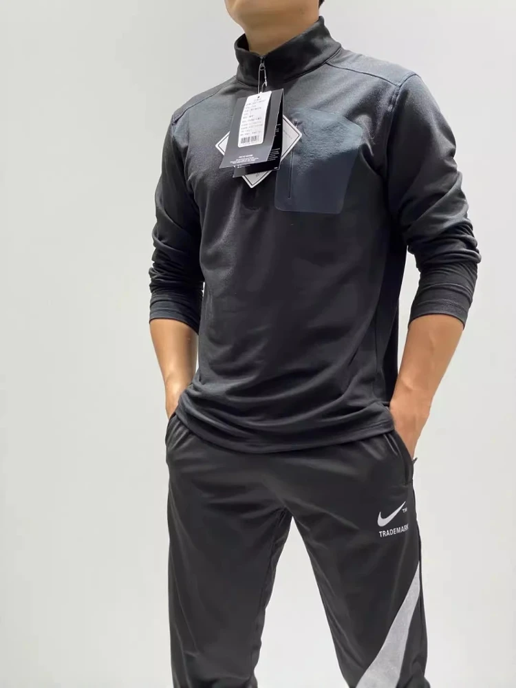 

Spring Men's Elastic Comfortable Warm Sweat-ng f-zip Base irt Casual Long-sve Hoodie Thin Top Modern Sle Loose...