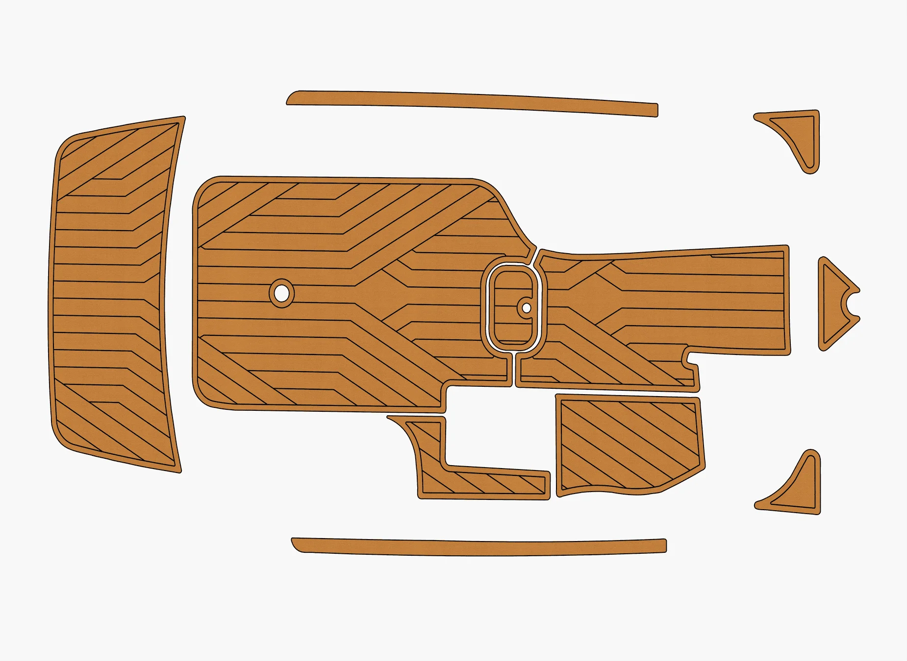 

Противоскользящая самоклеящаяся накладка из тикового дерева из ЭВА, 6 мм, накладка для лодки для Malibu 23 LSV 2006-2009 годов, прочная морская полов